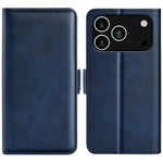 For iPhone 18 Pro Max / 17 Pro Max Case Calf Texture Leather Wallet Phone Cover