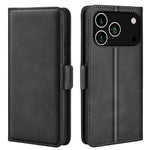 For iPhone 18 Pro / 17 Pro Case Calf Texture Leather Wallet Phone Cover