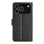 For iPhone 18 Pro / 17 Pro Case Calf Texture Leather Wallet Phone Cover
