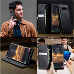 CASEME For Samsung Galaxy S10 Plus Case  033 Series RFID Blocking Wallet Stand Calf Texture Leather Phone Cover