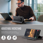 CASEME For Samsung Galaxy S10 Plus Case  033 Series RFID Blocking Wallet Stand Calf Texture Leather Phone Cover