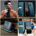 CASEME For Samsung Galaxy S20 5G / Galaxy S20 4G Case 033 Series RFID Blocking Wallet Stand Calf Texture Leather Phone Cover