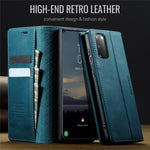 CASEME For Samsung Galaxy S20 5G / Galaxy S20 4G Case 033 Series RFID Blocking Wallet Stand Calf Texture Leather Phone Cover