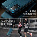 CASEME For Samsung Galaxy S20 5G / Galaxy S20 4G Case 033 Series RFID Blocking Wallet Stand Calf Texture Leather Phone Cover