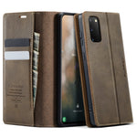 CASEME For Samsung Galaxy S20 5G / Galaxy S20 4G Case 033 Series RFID Blocking Wallet Stand Calf Texture Leather Phone Cover