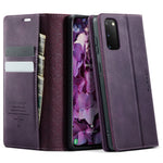 CASEME For Samsung Galaxy S20 5G / Galaxy S20 4G Case 033 Series RFID Blocking Wallet Stand Calf Texture Leather Phone Cover