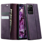 CASEME For Samsung Galaxy S20 Ultra Case  033 Series RFID Blocking Wallet Stand Calf Texture Leather Phone Cover