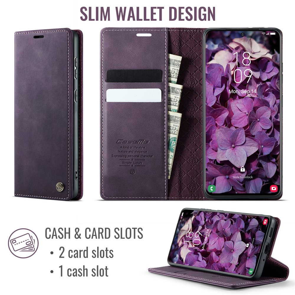 CASEME For Samsung Galaxy S20 Ultra Case  033 Series RFID Blocking Wallet Stand Calf Texture Leather Phone Cover