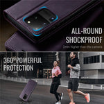 CASEME For Samsung Galaxy S20 Ultra Case  033 Series RFID Blocking Wallet Stand Calf Texture Leather Phone Cover