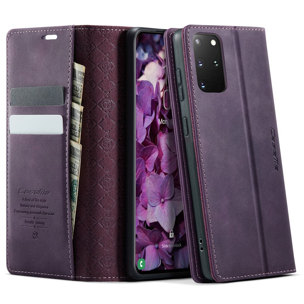 CASEME For Samsung Galaxy S20 Plus 5G / Galaxy S20 Plus 4G Case  033 Series RFID Blocking Wallet Stand Calf Texture Leather Phone Cover