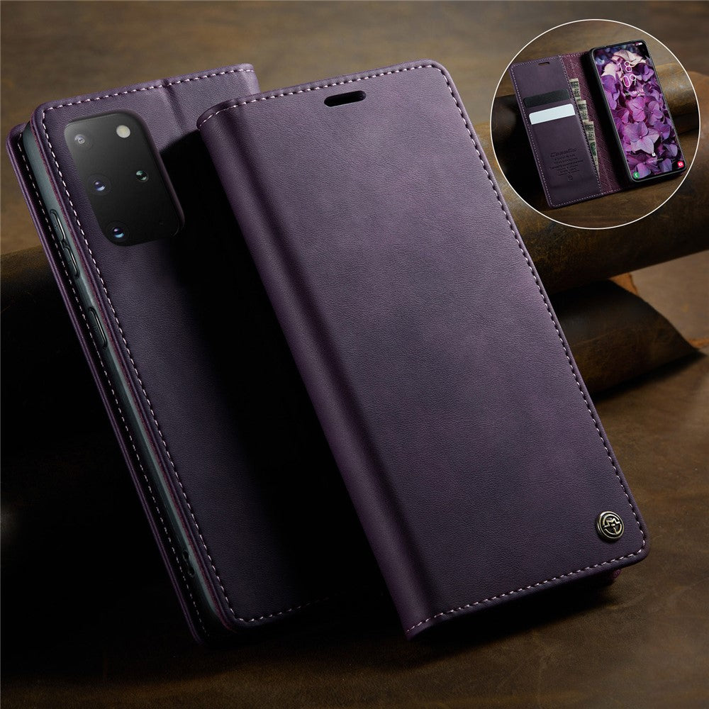 CASEME For Samsung Galaxy S20 Plus 5G / Galaxy S20 Plus 4G Case  033 Series RFID Blocking Wallet Stand Calf Texture Leather Phone Cover