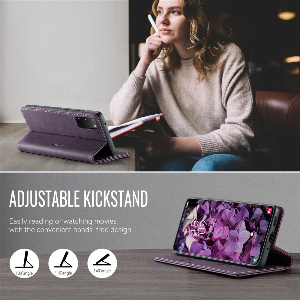 CASEME For Samsung Galaxy S20 Plus 5G / Galaxy S20 Plus 4G Case  033 Series RFID Blocking Wallet Stand Calf Texture Leather Phone Cover
