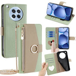 For Oppo Find X8s 5G Case Mirror Wallet Leather Phone Cover with Chain Shoulder Strap