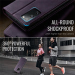 CASEME For Samsung Galaxy S20 FE Case  033 Series RFID Blocking Wallet Stand Calf Texture Leather Phone Cover
