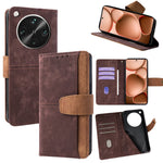 For Oppo Find X8 Ultra 5G Case RFID Blocking Color Splicing PU Leather Wallet Phone Cover