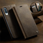CASEME til Samsung Galaxy A50s / Galaxy A30s / Galaxy A50 Cover 033 Series RFID Blokerende Pung Stand Kalvetekstur Læder Telefoncover