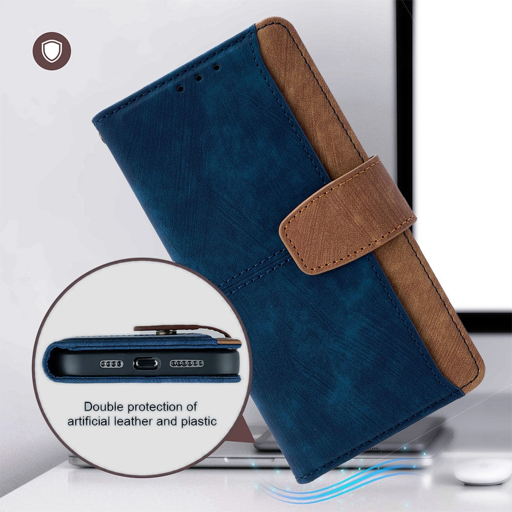 For Oppo Find X8s+ 5G Case RFID Blocking Color Splicing PU Leather Wallet Phone Cover