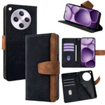 For Oppo Find X8s+ 5G Case RFID Blocking Color Splicing PU Leather Wallet Phone Cover