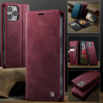 CASEME For iPhone 16 Pro Max Case  033 Series RFID Blocking Wallet Stand Calf Texture Leather Phone Cover