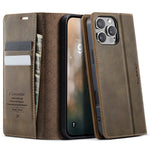 CASEME For iPhone 16 Pro Max Case  033 Series RFID Blocking Wallet Stand Calf Texture Leather Phone Cover