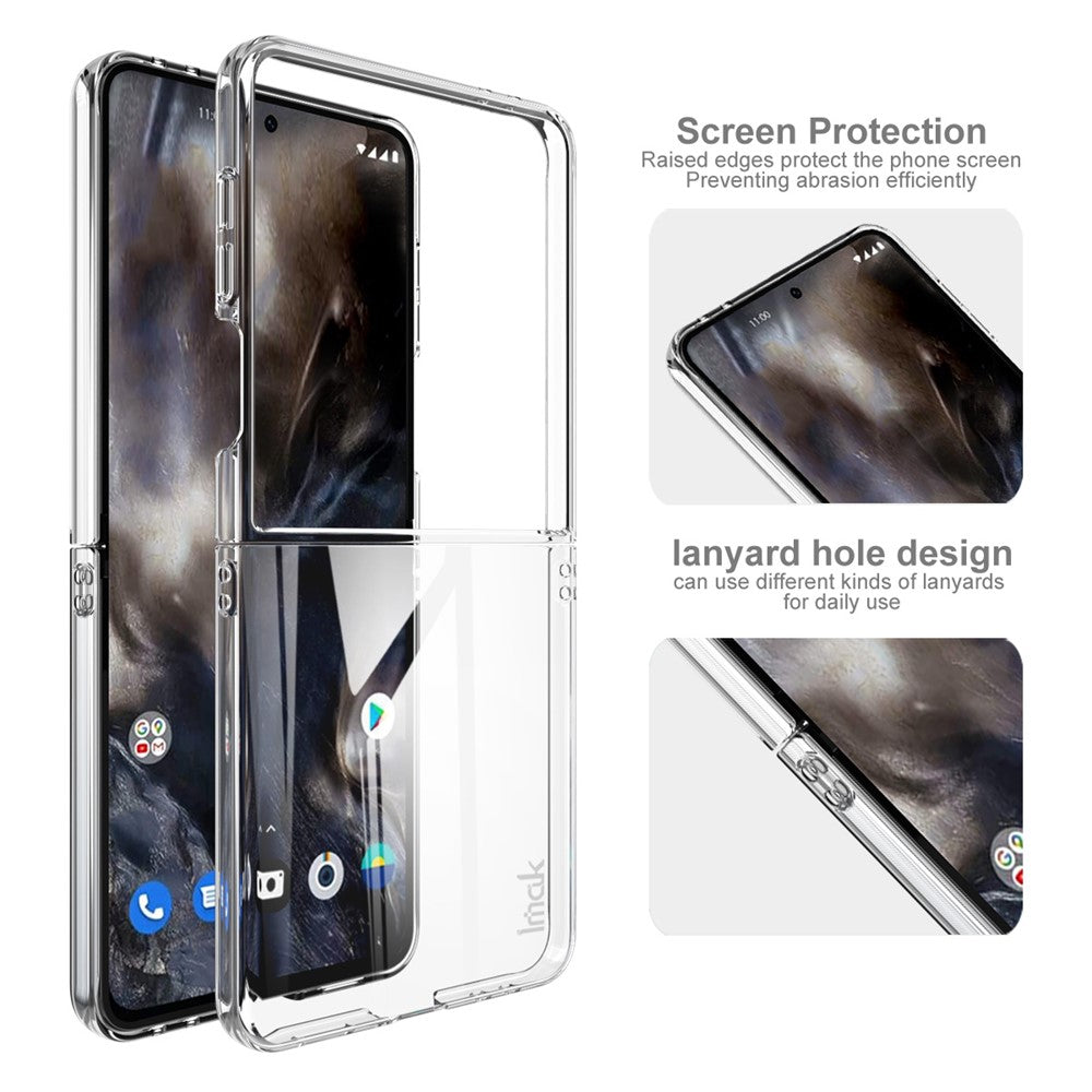 IMAK Crystal Case II Pro til Samsung Galaxy Z Flip7 5G etui Klart PC telefoncover (øvre cover + nedre cover)