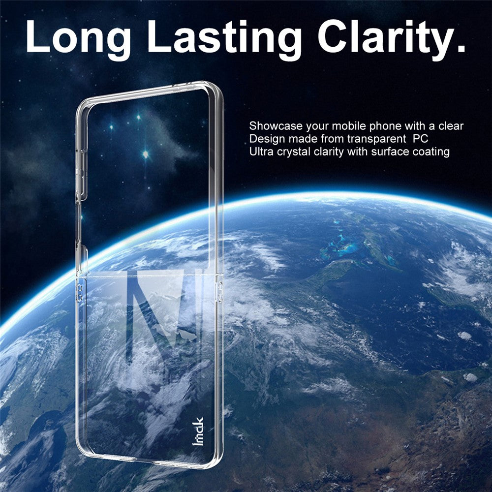 IMAK Crystal Case II Pro til Samsung Galaxy Z Flip7 5G etui Klart PC telefoncover (øvre cover + nedre cover)