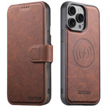 SUTENI Q-05 Til iPhone 15 Pro Max Cover Aftagelig Pung Stand Litchi Tekstur Læder Flip Telefon Cover