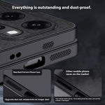 For Oppo Reno14 Pro 5G (Global) Case Wood Texture PU Leather Coated PC TPU Phone Cover