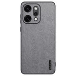 For Oppo Reno14 Pro 5G (Global) Case Wood Texture PU Leather Coated PC TPU Phone Cover