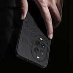 For Huawei nova 14 Pro 5G Case Wood Texture PU Leather Coated PC TPU Phone Cover