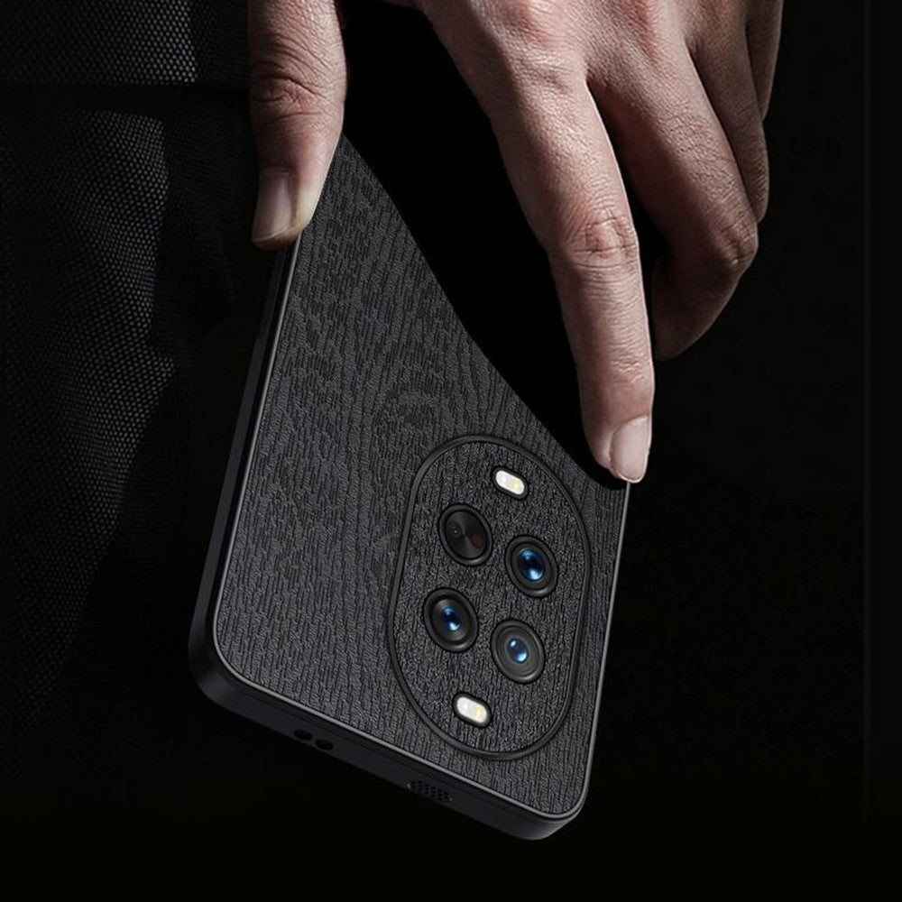 For Huawei nova 14 Pro 5G Case Wood Texture PU Leather Coated PC TPU Phone Cover