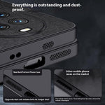 For Huawei nova 14 Pro 5G Case Wood Texture PU Leather Coated PC TPU Phone Cover