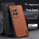 For Huawei nova 14 Ultra 5G Case Wood Texture PU Leather Coated PC TPU Phone Cover