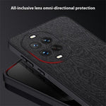 For Huawei nova 14 Ultra 5G Case Wood Texture PU Leather Coated PC TPU Phone Cover
