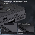 For Huawei nova 14 Ultra 5G Case Wood Texture PU Leather Coated PC TPU Phone Cover