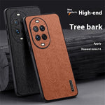 For Huawei nova 14 5G Case Wood Texture PU Leather Coated PC TPU Phone Cover