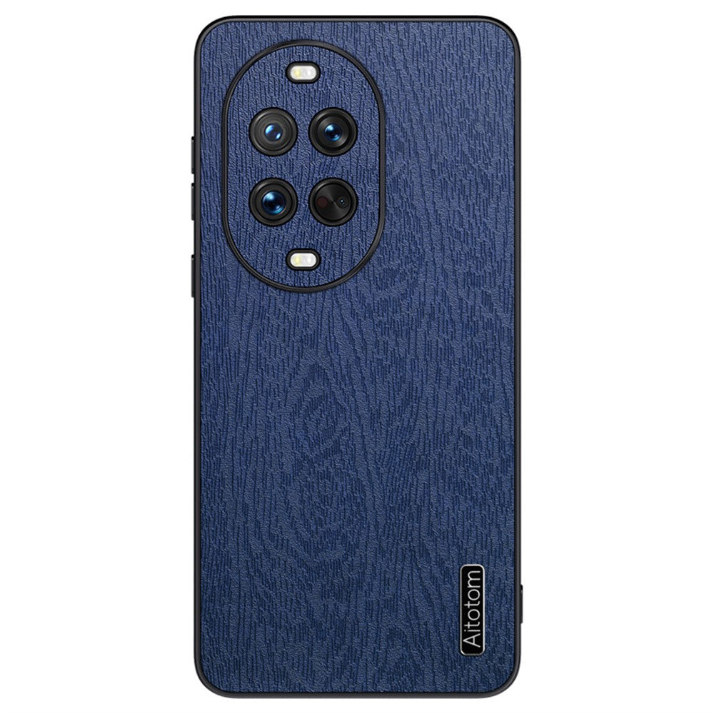 For Huawei nova 14 5G Case Wood Texture PU Leather Coated PC TPU Phone Cover