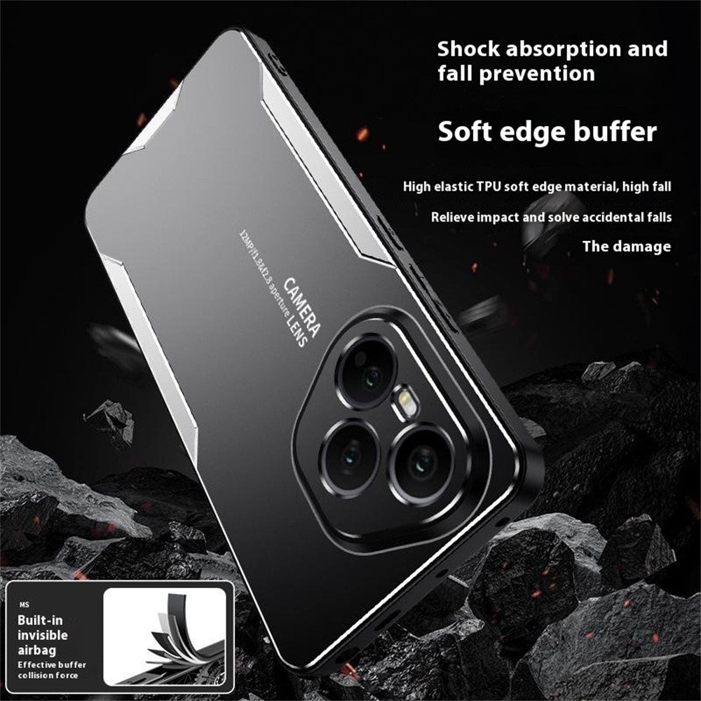 For Honor 400 Pro 5G (Global) Telefoncover Aluminiumslegering TPU PC Bagcover