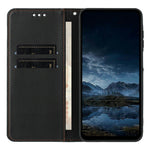 For Xiaomi Redmi Note 14 4G (164.84mm) Wallet Case Line Imprinted Leather Stand Phone Cover with Wrist Strap