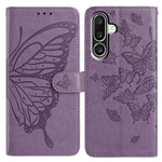 For Samsung Galaxy M56 5G Case Butterfly Imprinted Wallet Stand PU Leather Flip Phone Cover with Strap