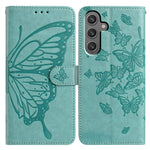 For Samsung Galaxy A34 5G Case Butterfly Imprinted Wallet Stand PU Leather Flip Phone Cover with Strap