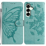 Samsung Galaxy A18 5G / A18 4G / A17 5G / A17 4G / A26 5G-skal, fjärilstryck, plånboksfodral i PU-läder med rem
