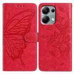 Wallet Stand Case for Xiaomi Redmi Note 13 Pro 4G / 14S 4G / Poco M6 Pro 4G Butterfly Imprinted PU Leather Flip Phone Cover with Strap