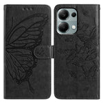 Wallet Stand Case for Xiaomi Redmi Note 13 Pro 4G / 14S 4G / Poco M6 Pro 4G Butterfly Imprinted PU Leather Flip Phone Cover with Strap