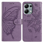 Wallet Stand Case for Xiaomi Redmi Note 13 Pro 4G / 14S 4G / Poco M6 Pro 4G Butterfly Imprinted PU Leather Flip Phone Cover with Strap