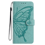 For Xiaomi Redmi A5 NFC (EU) (173.45mm) Case Butterfly Imprinted Wallet Stand PU Leather Flip Phone Cover with Strap