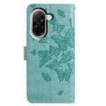 For Xiaomi Redmi A5 NFC (EU) (173.45mm) Case Butterfly Imprinted Wallet Stand PU Leather Flip Phone Cover with Strap
