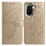 For Xiaomi Redmi A5 NFC (EU) (173.45mm) Case Butterfly Imprinted Wallet Stand PU Leather Flip Phone Cover with Strap