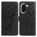 For Xiaomi Redmi A5 NFC (EU) (173.45mm) Case Butterfly Imprinted Wallet Stand PU Leather Flip Phone Cover with Strap