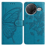 Wallet Case for Xiaomi Redmi K80 5G / Poco F7 Pro 5G Butterfly Imprinted PU Leather Phone Cover with Strap